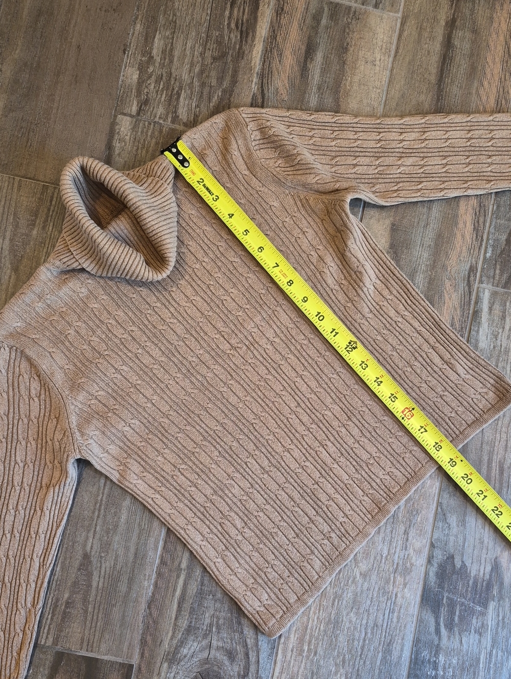 PXS/PS Vtg Embassy Row Petites Silk & Cashmere Long Sleeve Turtleneck Sweater - Picture 3 of 12